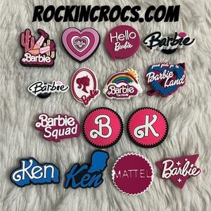 Barbie (Words) Croc Charms